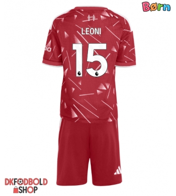 Liverpool Giovanni Leoni #15 Hjemmebanesæt Børn 2026-27 Kort ærmer (+ korte bukser)